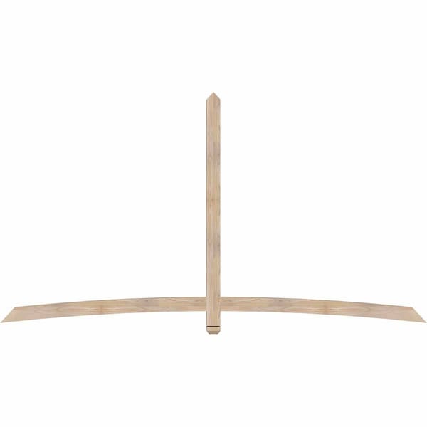 Ekena Millwork Bellingham Smooth Timber Gable Bracket, Douglas Fir, 108"W x 58"H x 3 1/2"D x 3 1/2"F, 13/12 Pitch GBW108X58X0404BEL00SDF - main